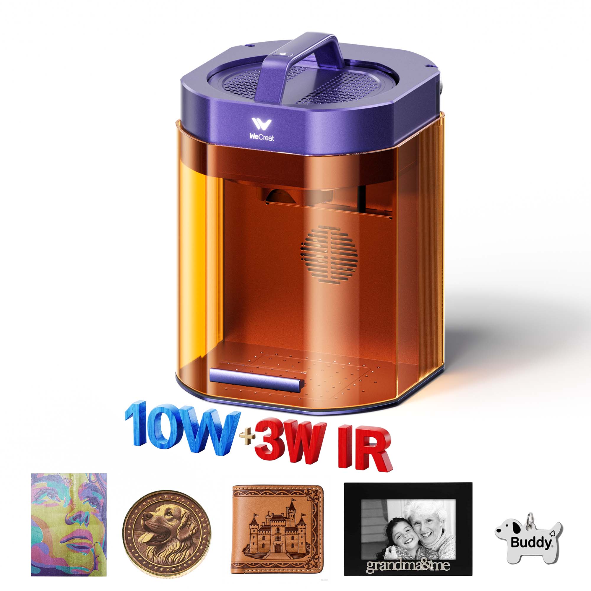WeCreat Lumos 3W IR & 10W Diode Portable Laser Engraver