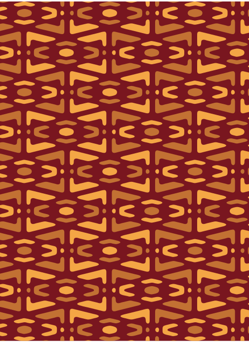 Yellow and Maroon Tribal Pattern
