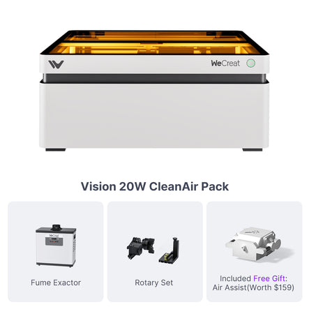 WeCreat Vision 20W Diode Laser Cutter Engraver