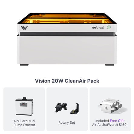 WeCreat Vision 20W Diode Laser Cutter Engraver