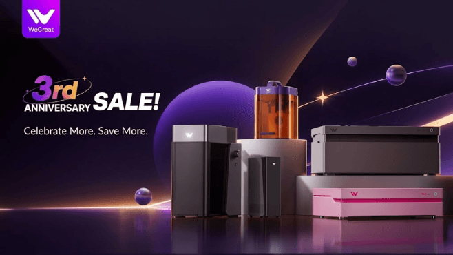 wecreat laser engraver anniversary sale