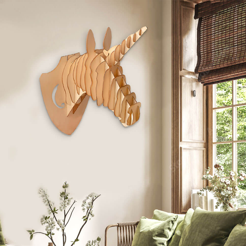 Unicorn Head Puzzle Wall Hanging Decor