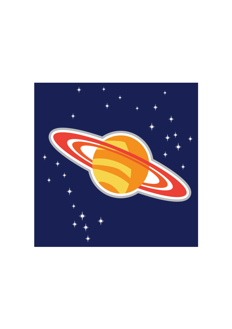 Illustration of Saturn planet