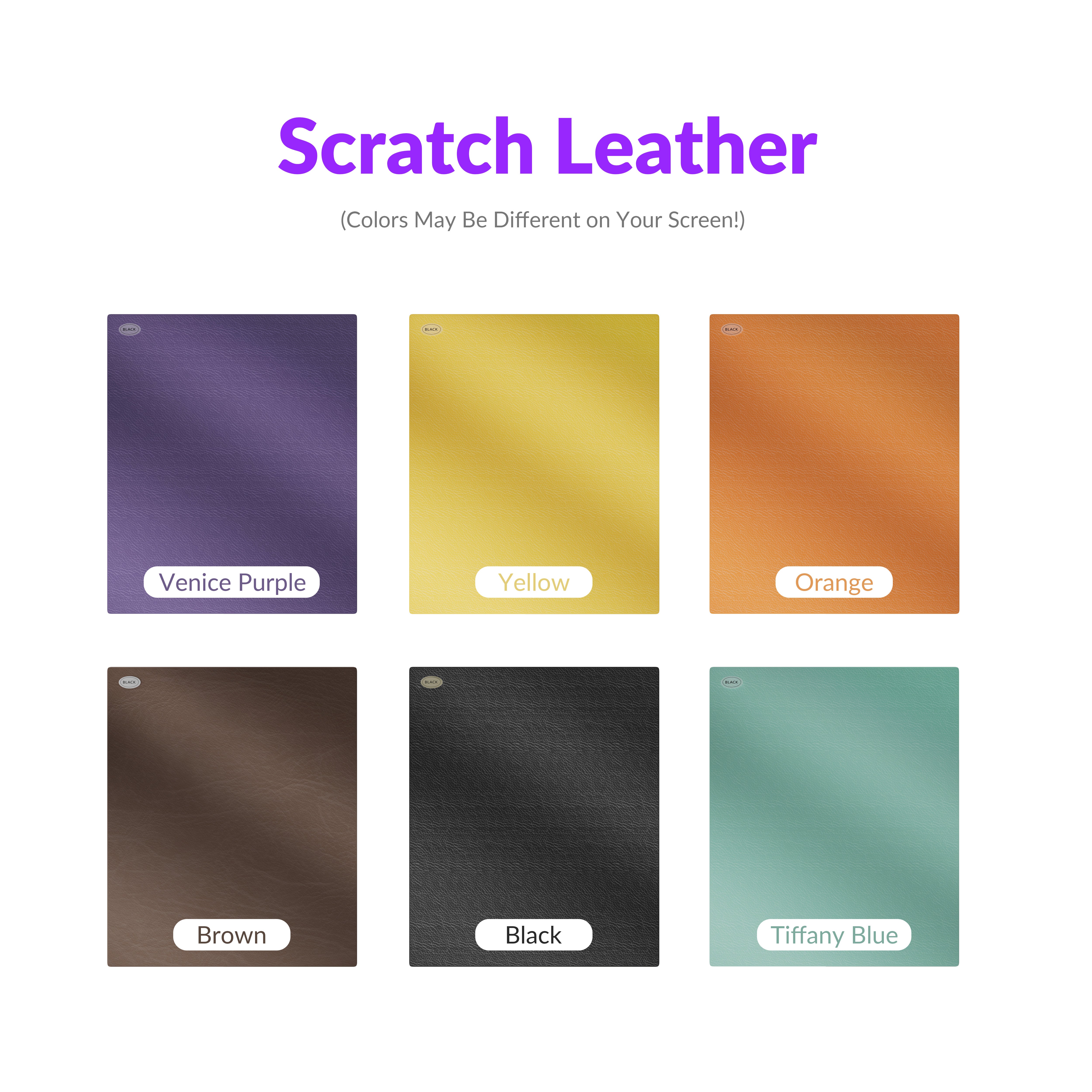 Three-layered Scratchable Leather