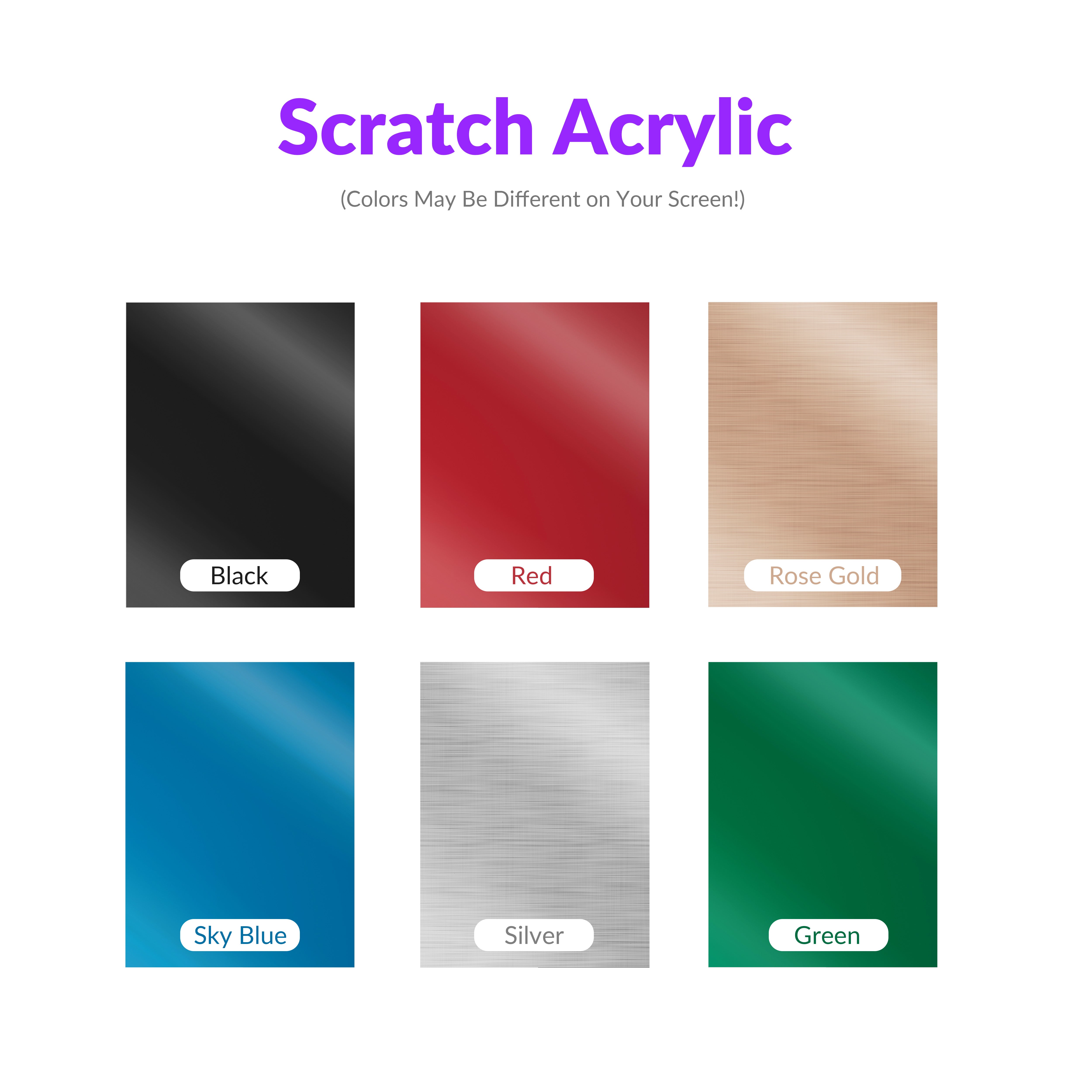 Dual-layered Scratchable Acrylic