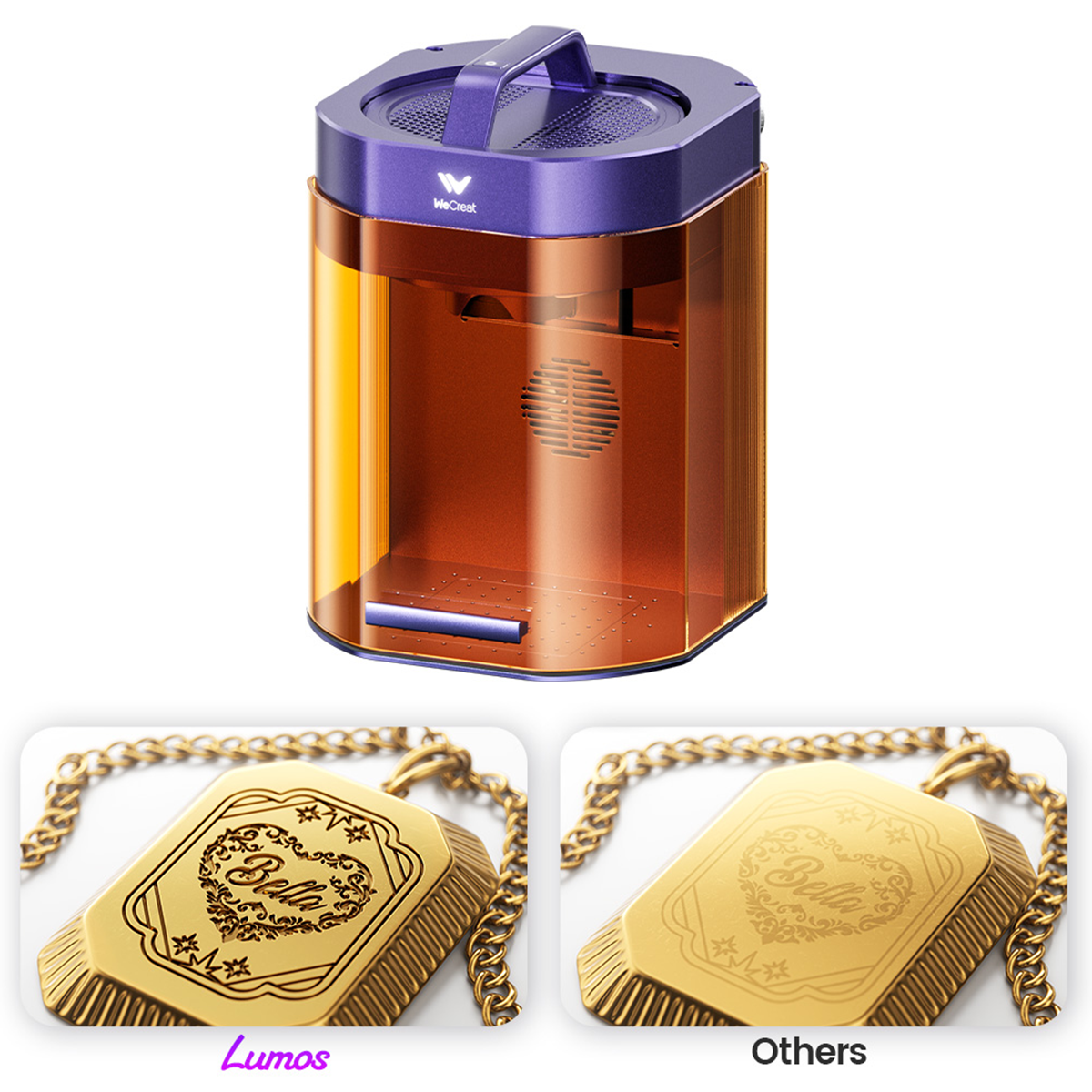 WeCreat Lumos 3W IR & 10W Diode Portable Laser Engraver