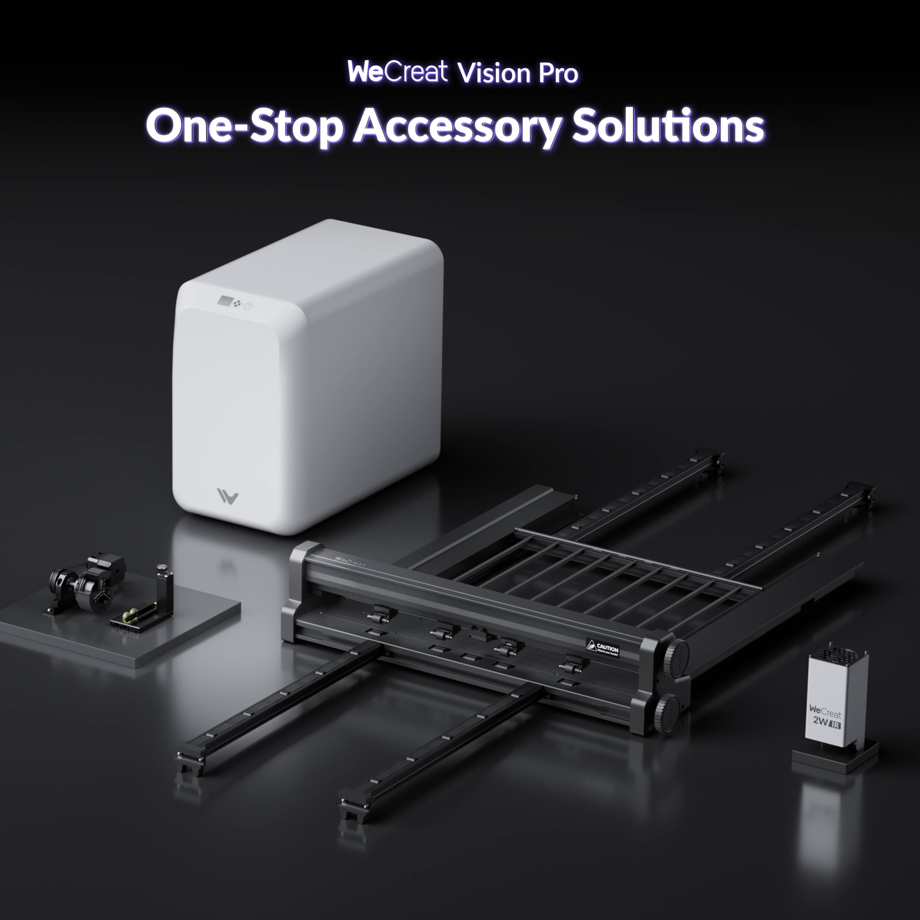 WeCreat Vision Pro – Desktop Laser Cutter with 60W-Equivalent