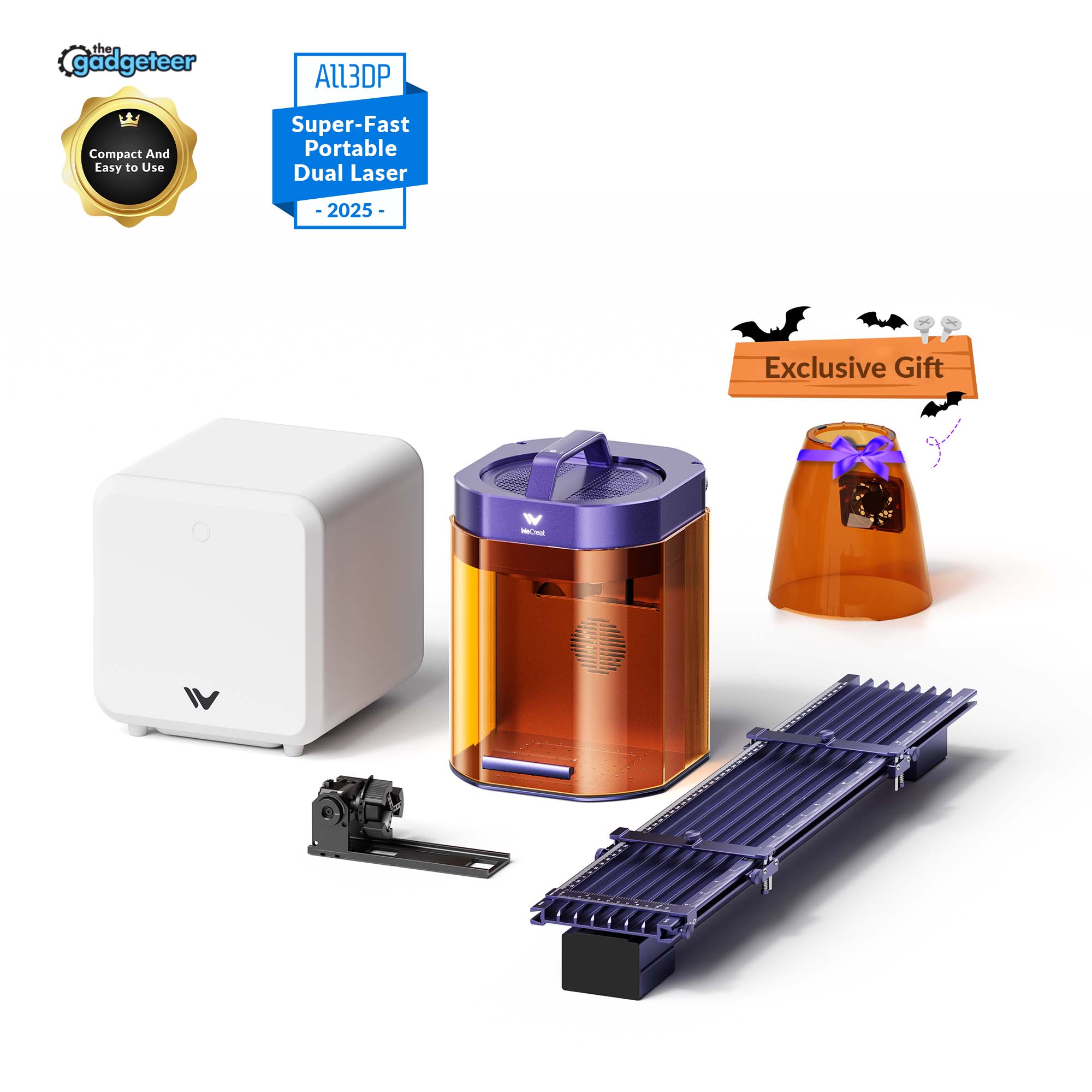 WeCreat Lumos 3W IR & 10W Diode Portable Laser Engraver